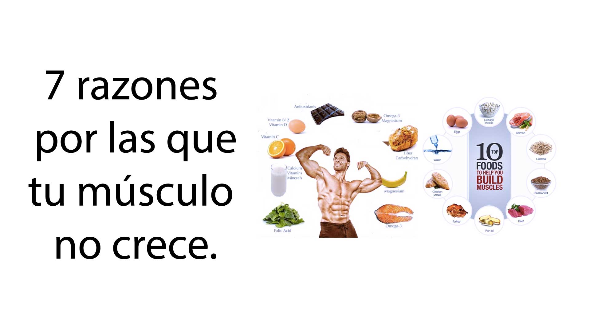 7 razones para que no crezcan los músculos.
